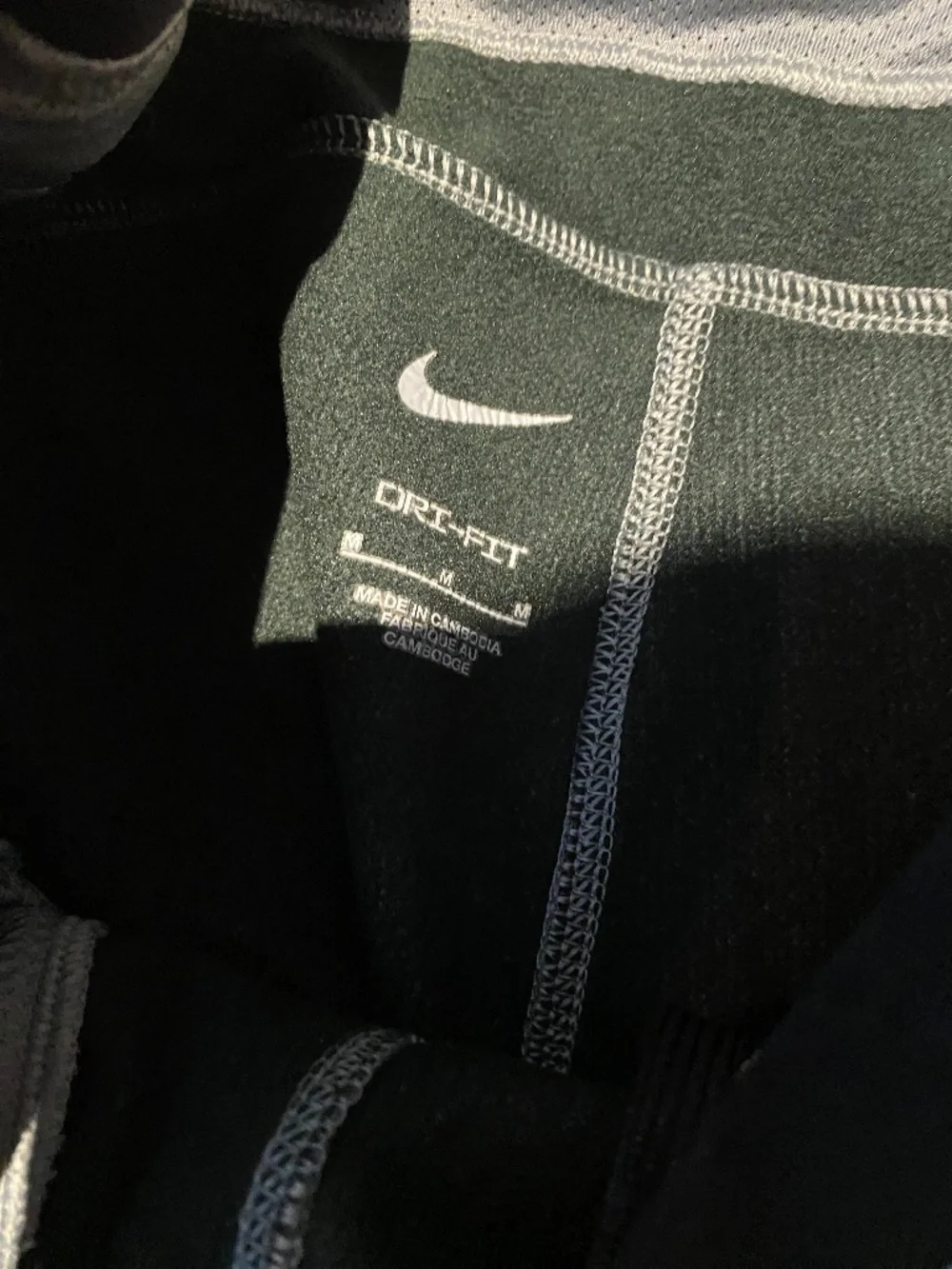 Nike Pro Fleece Mens medium Training Pants Gray Dri-Fit Sweatpants CZ2203-073